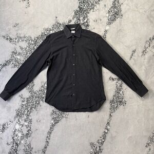 Culturata Shirt Mens Size M 15-3/4 40 Gray Long Sleeve Button Up 100% Cotton